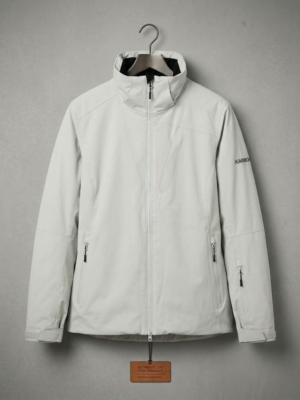 Light Gray Ski Jacket — Waterproof All-Season Shell